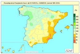 Extremadura acumula más lluvias de lo normal a falta de poco más de un mes para el cierre del año hidrológico