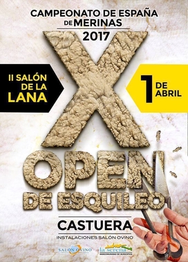 El día 1 de abril se celebra en Castuera el X Campeonato de España de Esquileo de Merinas