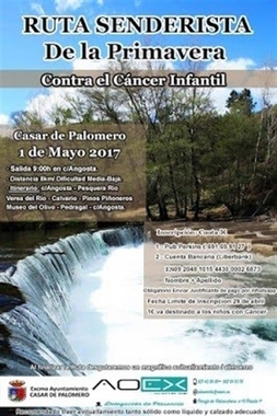 Casar de Palomero (Cáceres) organiza este lunes una ruta senderista para recaudar fondos para la Asociación Oncológica
