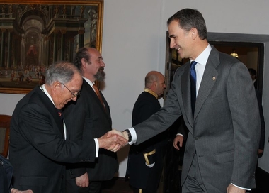 Felipe VI preside la entrega del XI Premio Europeo Carlos V a Marcelino Oreja el Día de Europa