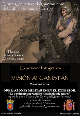 Una exposición muestra en Coria la labor que las tropas españolas han realizado en Afganistán desde 2002