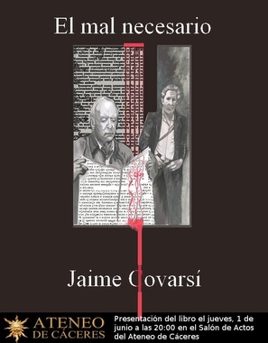 El escritor extremeño Jaime Covarsí presenta su nueva novela negra este jueves en el Ateneo de Cáceres