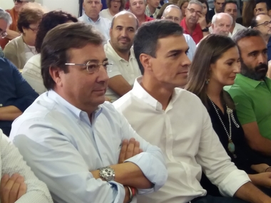 Fernández Vara y Pedro Sánchez se reúnen este viernes en Mérida