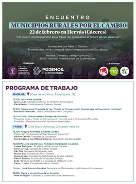 Podemos celebra en Hervás el encuentro 'Municipios Rurales por el Cambio' 