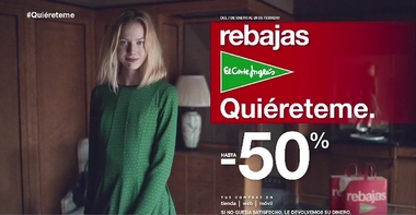 El Corte Inglés lanza sus mejores rebajas al ritmo de 'Quiéreteme'