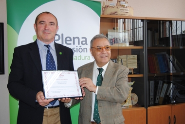 Plena inclusión Extremadura, reconocida por su política de prevención de riesgos laborales