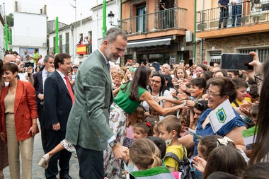 Sus Majestades los Reyes de España visitan la comarca de Las Hurdes